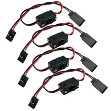 Lot de 4 interrupteurs marche/arrêt style Futaba RC 2 voies pour voitures cam...