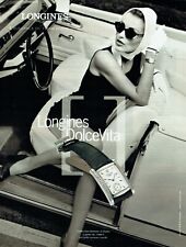 Publicité Advertising 129 1999  montre Longines Dolce Vita