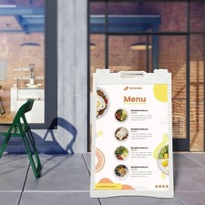 Grand panneau support d'affichage pour menu, publicité, restaurant, magasin 1m