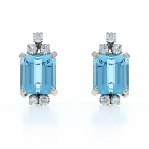 Blanc aigue marine - or, boucles