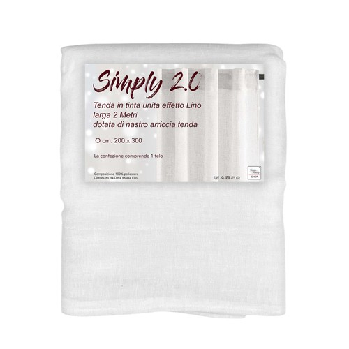 Simply rideau blanc effet - 2.0,