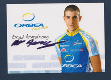 CYCLISME carte cycliste BRAD ARMSTRONG équipe ORBEA  Signée