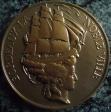 médaille Bordeaux la noble ville, Exposition philatélique nationale, Bordeaux 19