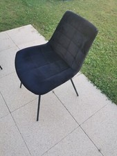 Lot de 4 chaises en velours 