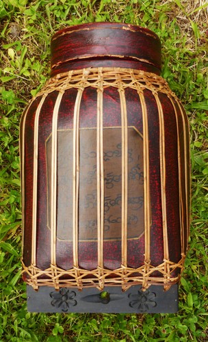 Ancienne boîte thé bois - boîte,