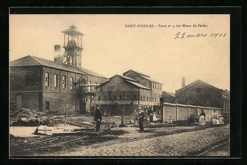 Cpa saint nicolas - saint-nicolas,, fosse