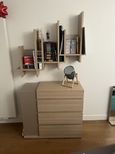 Commode 5 tiroirs Gautier 101 cm gris et bois avec miroir prix achat: 849€