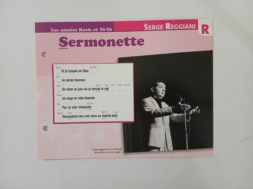 Carte fiche serge reggiani - fiche,