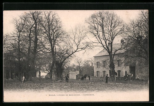 Cpa maule ferme bois - cpa, bois-henri