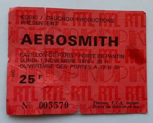 Ticket billet used - ticket,