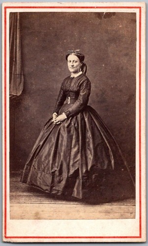 Cdv 1865 élégante robe - 1865, en