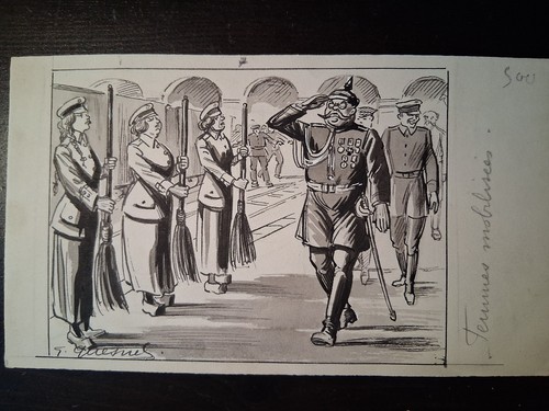 Dessin original signé - , g