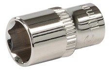 Douille métrique 1/4" 6 pointes 10mm SILVERLINE acier chrome vanadium