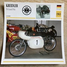 Kreidler 50 Grand Prix 1963 carte moto collection Atlas Allemagne
