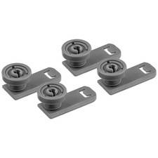 MIELE 7649011 LOT 4 Roulette et support panier superieur lave vaisselle 3176421