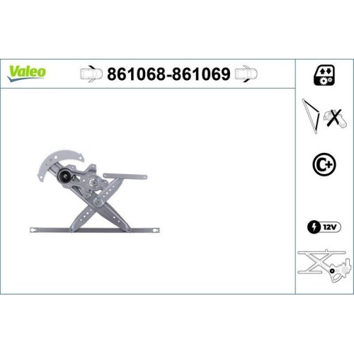 Lève vitre valeo 861069 - 1x, lève-vitre