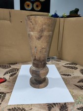 Jolis Ancien vase BOIS TOURNE