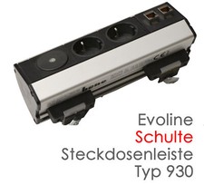 Prise D'Angle Schulte 930 Evoline Dock Cuisine 2X LAN + Prises 930.01.383 #91