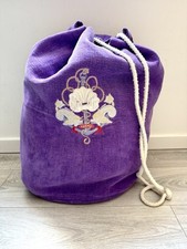 Sac De Plage Éponge Hermès Violet Occasion Vintage | Beach Bag Purple