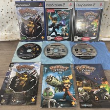 Lot de 3 Jeux Playstation 2 PS2 VF Ratchet & Clank 1 2 3  avec notices