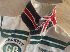 ASTON MARTIN RACING HACKETT: SUPERBE POLO GARÇON 7-8 ANS, DRAPEAU GB