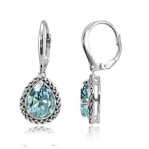 Argent sterling topaze bleu - sterling,