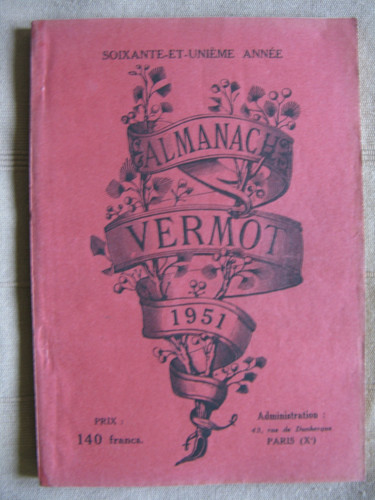 Almanach vermot 1951 - vermot,