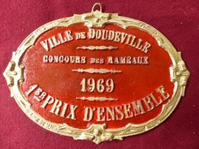 PLAQUE DE CONCOURS AGRICOLE