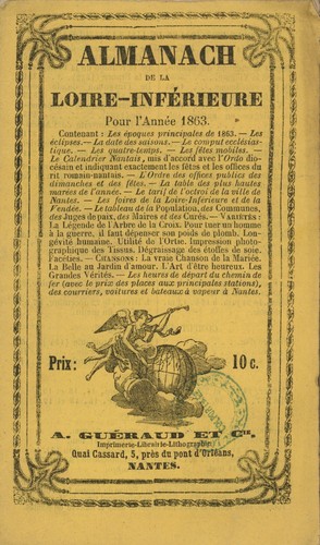 Livre colportage almanach - livre,