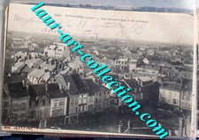 CPA 45 LOIRET PITHIVIERS, VUE PANORAMIQUE 1918 CARTE POSTALE COMMERCES LIBRAIRIE