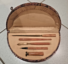 COFFRET ANCIEN NECESSAIRE D'ECRITURE DE BUREAU EN BAKELITE ART DECO