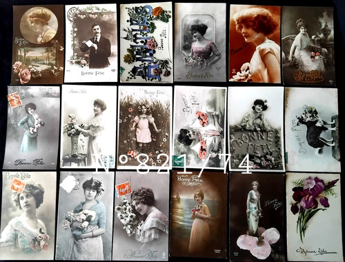 821 lot 18 cartes - n°821/74,