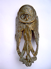 Plaque de Velo Cycles Motos RACING - Old Bike Head Badge - No Emaillee