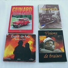 Lot 4 livres pompiers photos
