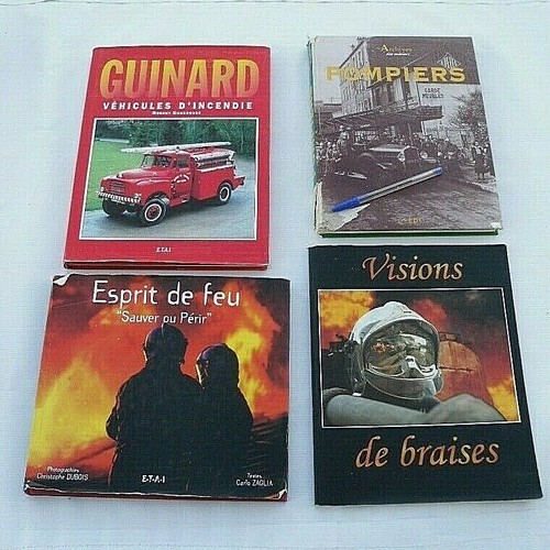 Lot livres pompiers photos - lot,