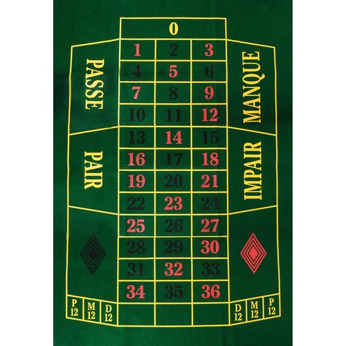 Tapis roulette 130x90cm - roulette,