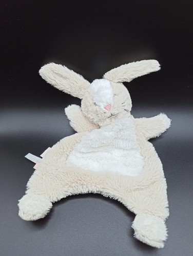 Doudou lapin gris blanc - doudou,