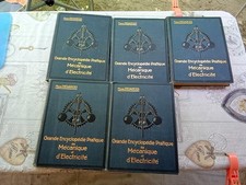 RARE GRANDE ENCYCLOPEDIE  DE MECANIQUE ET D'ELECTRICITE-1913-DESARCES-5 VOLUMES