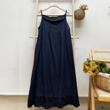 Femme Robe Coton Dentelle