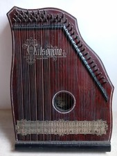 Ancienne Cithare Cymbale Zither  Valsonora - 5 accords - 41 cordes vers 1900