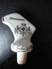 Ancien bec verseur publicitaire en porcelaine Armagnac B. Gélas bistrot