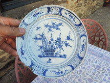 🟢ASSIETTE FAIENCE DELFT CHINE KAKIEMON ANTIQUE DUTCH CERAMIC CHINESE PLATE 18th