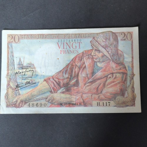 Banque france billet 20 - banque,
