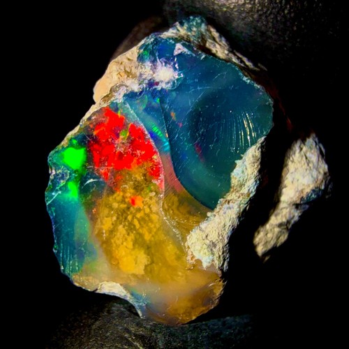 Opal rough éthiopien noir - opal,