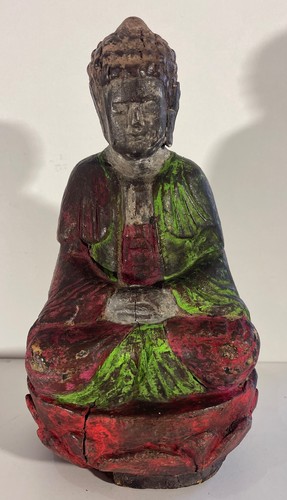 Bouddha ancien bois - bouddha, en