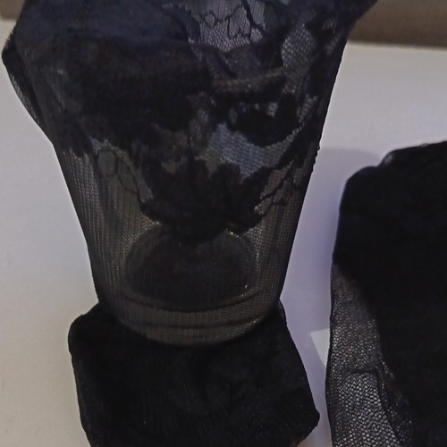 Bas femme noir nylon - , dentelle