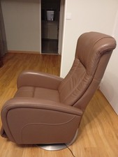 fauteuil cuir grainé relax