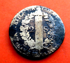 Pièce de 2 sols de LOUIS XVI