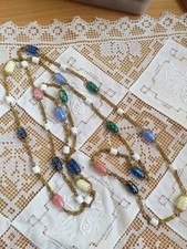 Joli Collier Sautoir Ancien Perles Verre Murano?