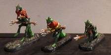 lot 3 figurines métal peintes